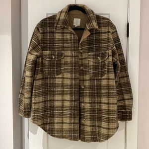 Joie Brown Plaid Shacket